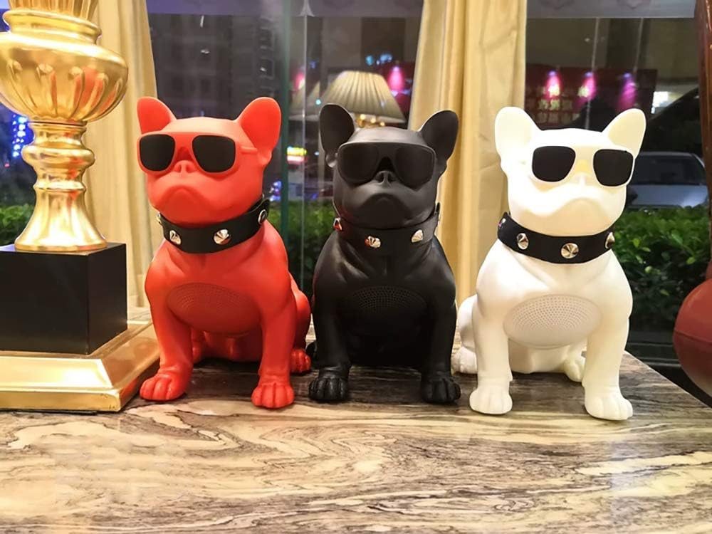 Uр Tо 40% оƒƒ Bluetooth Speakers French Bulldog Art Bluetooth Speakers, Portable Bluetooth Speakers, Suitable for Mobile Phones, Laptops, Tablets, TV Bluetooth Speakers (Medium, Red：8.26/9.05/4.33in)