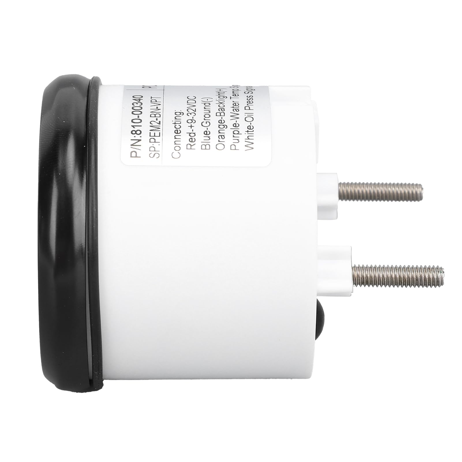 Digital, 52 Mm Spannung, Öldruck- und Temperaturanzeige, Rote Hintergrundbeleuchtung, Digitales Temperatur- und Öldruck-Voltmeter für Boot, Yacht, Wohnmobil, 9 Bis 32 VDC und