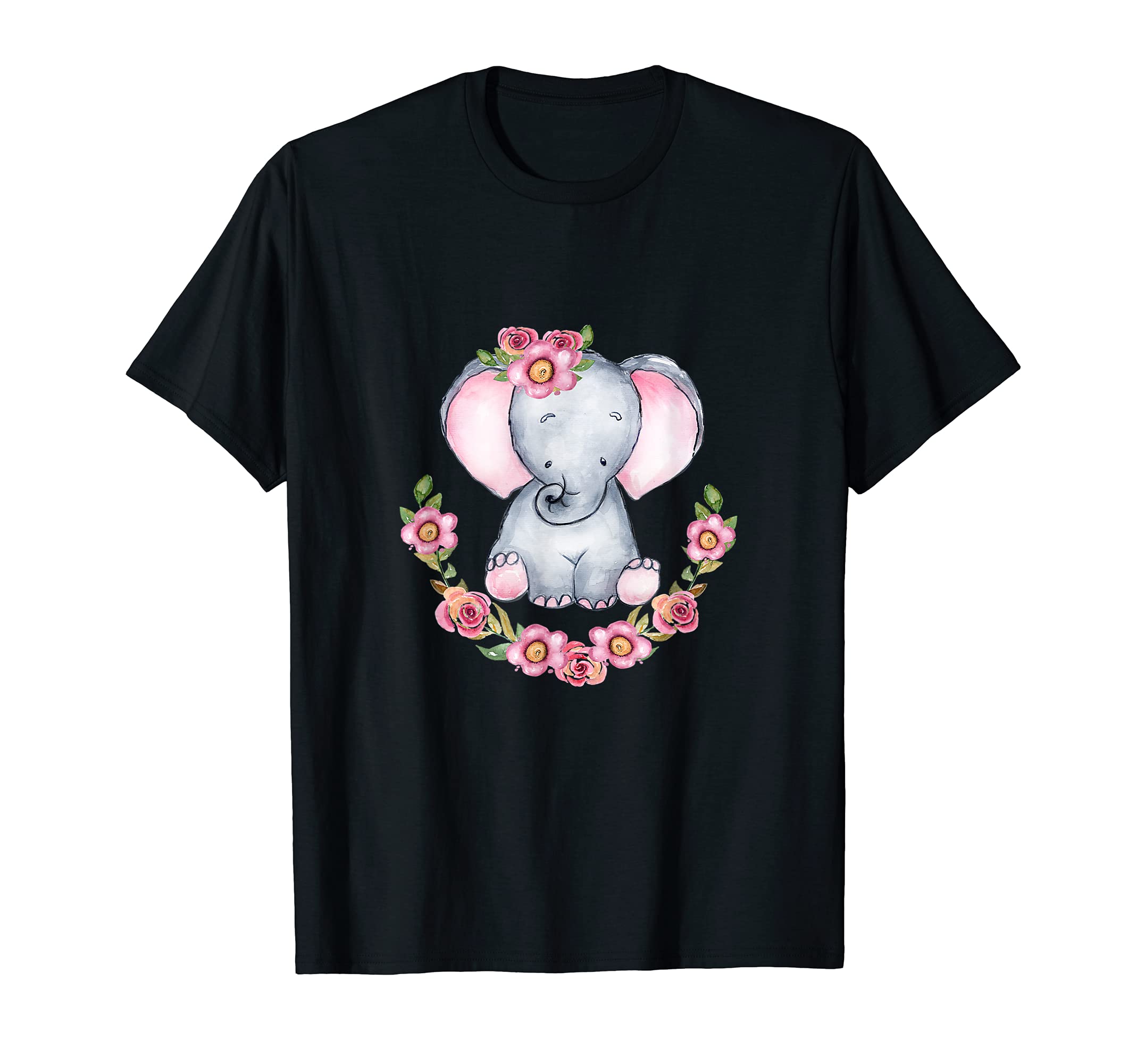 Baby Elephant Stuff Baby Shower, Infant, Birthday, Flowers T-Shirt
