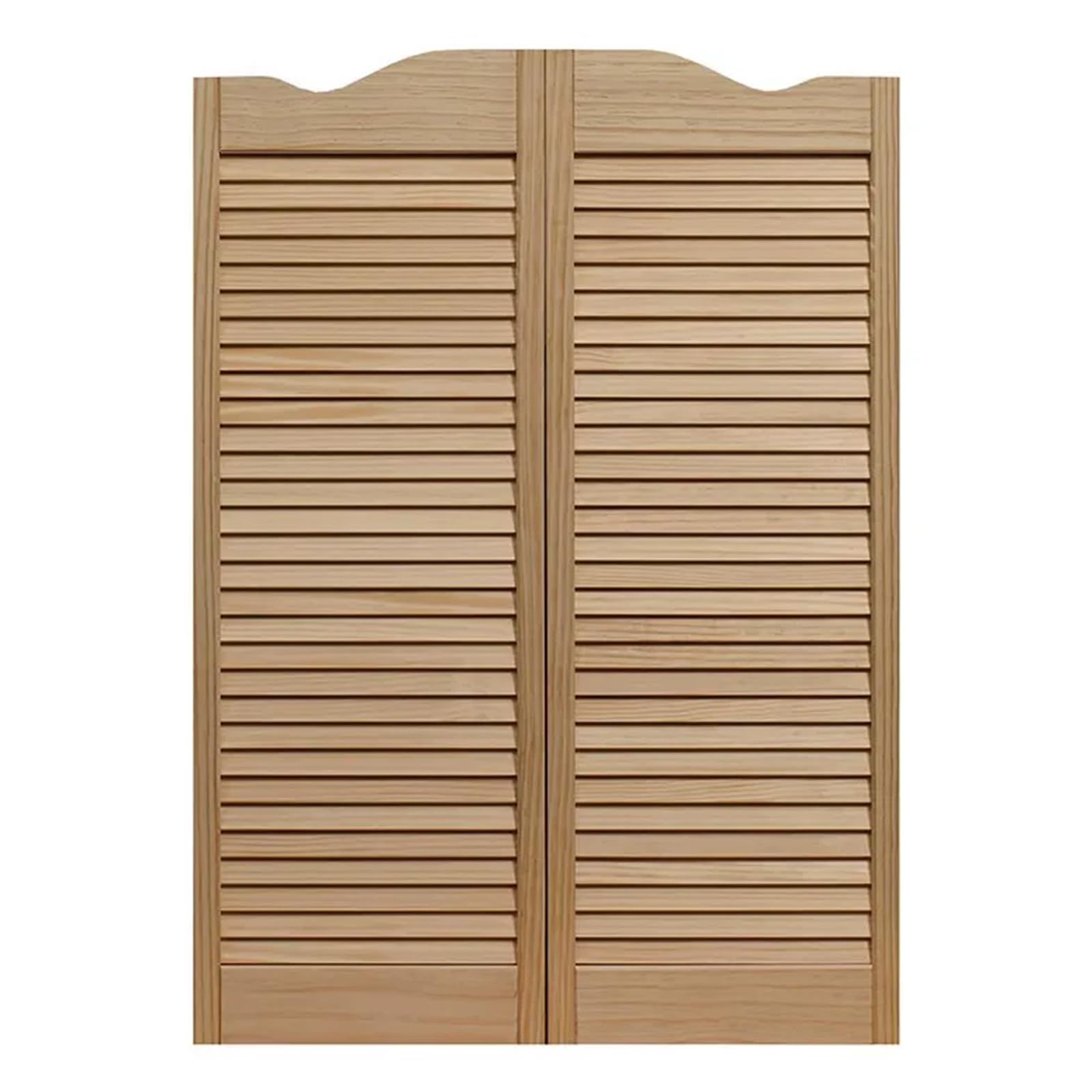 Porte battante à persiennes, porte intérieure en bois massif avec charnières, séparation de décoration d'intérieur pour couloir, cuisine, bar, entrée