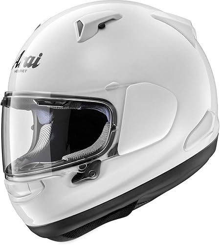 Arai Quantum-X Solid Street - Casco de motocicleta para adultos, color blanco, talla M