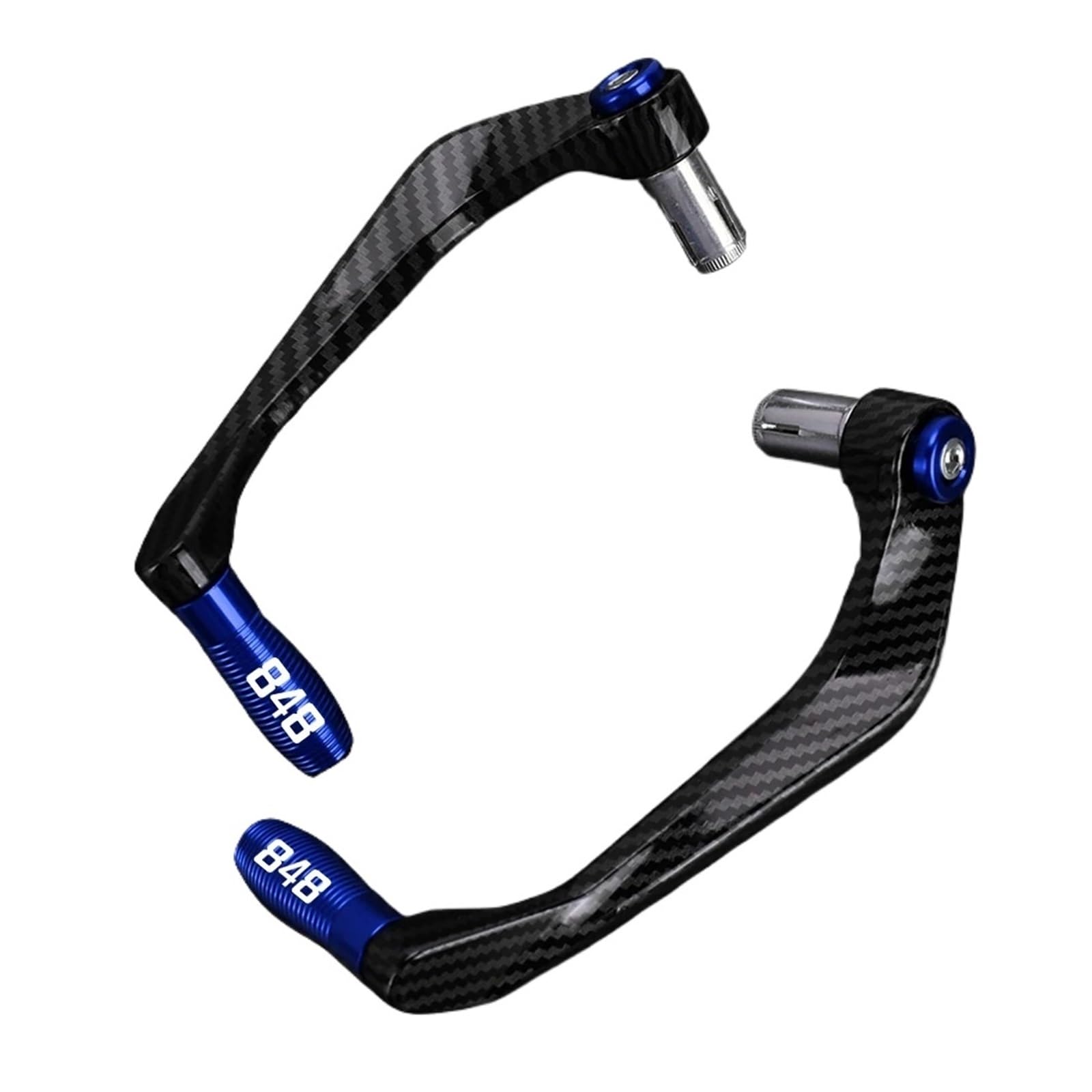 Protège-main moto bleu 22 mm pour éviter blocage levier - 4