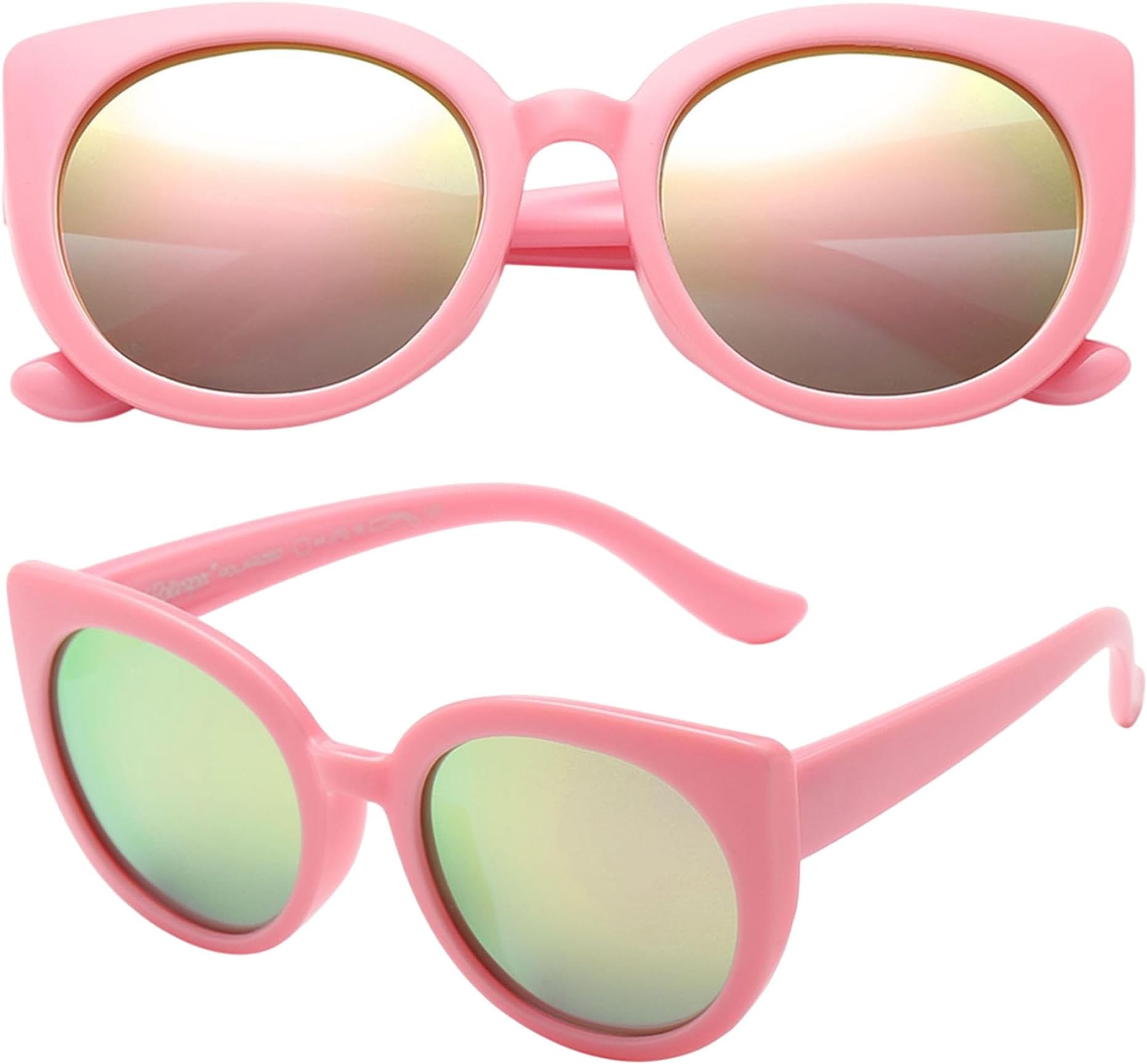 Girls Elastic Cateye Kids Toddler Girls Polarized BPA Free Sunglasses