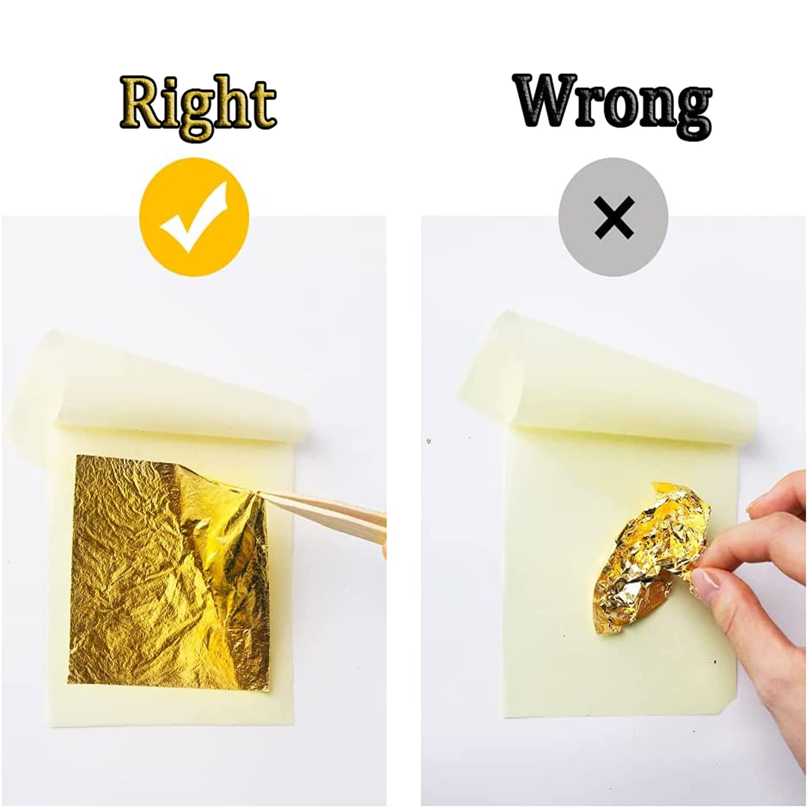 BetterJonny Blattgold-Imitat 600 Blätter - 12 Farben Für Kunst & Deko