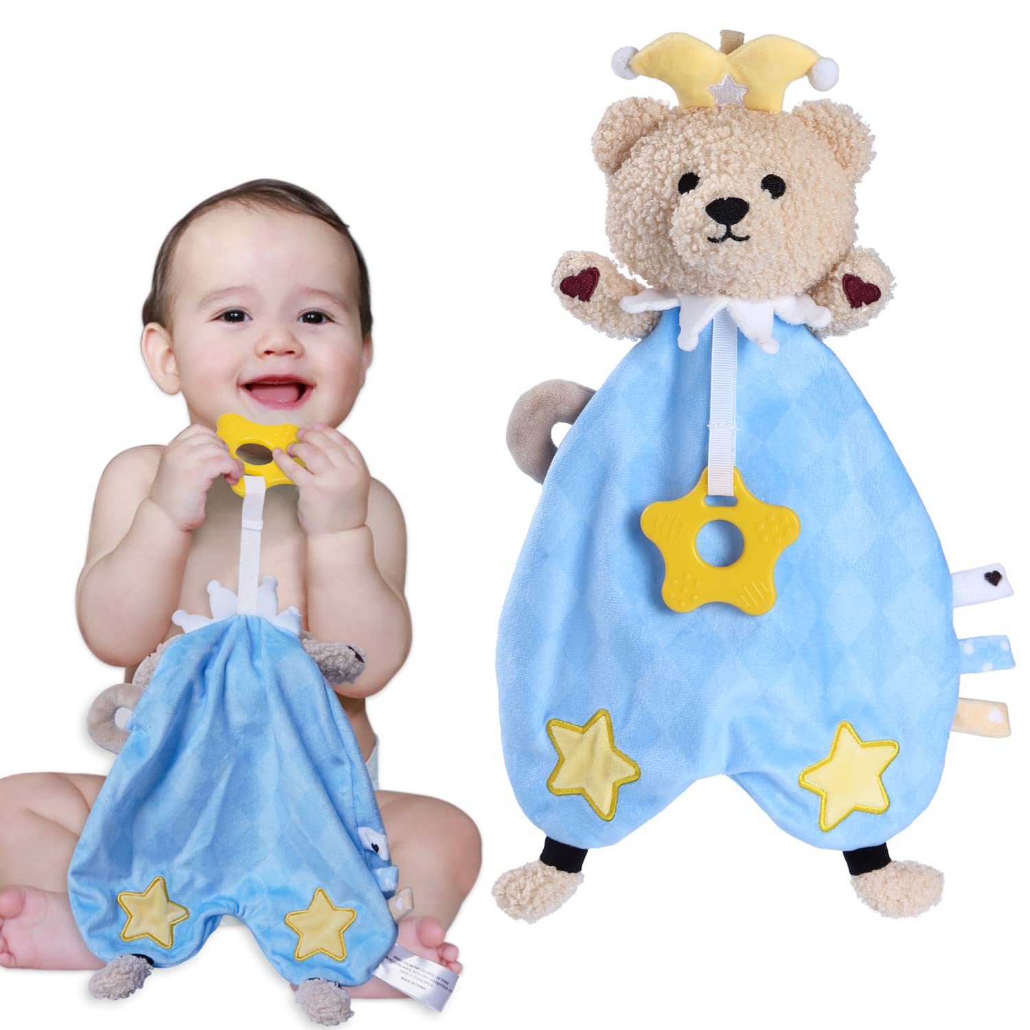 Lovvie And Joy Baby Security Blanket Baby Lovey Soft Stuffed