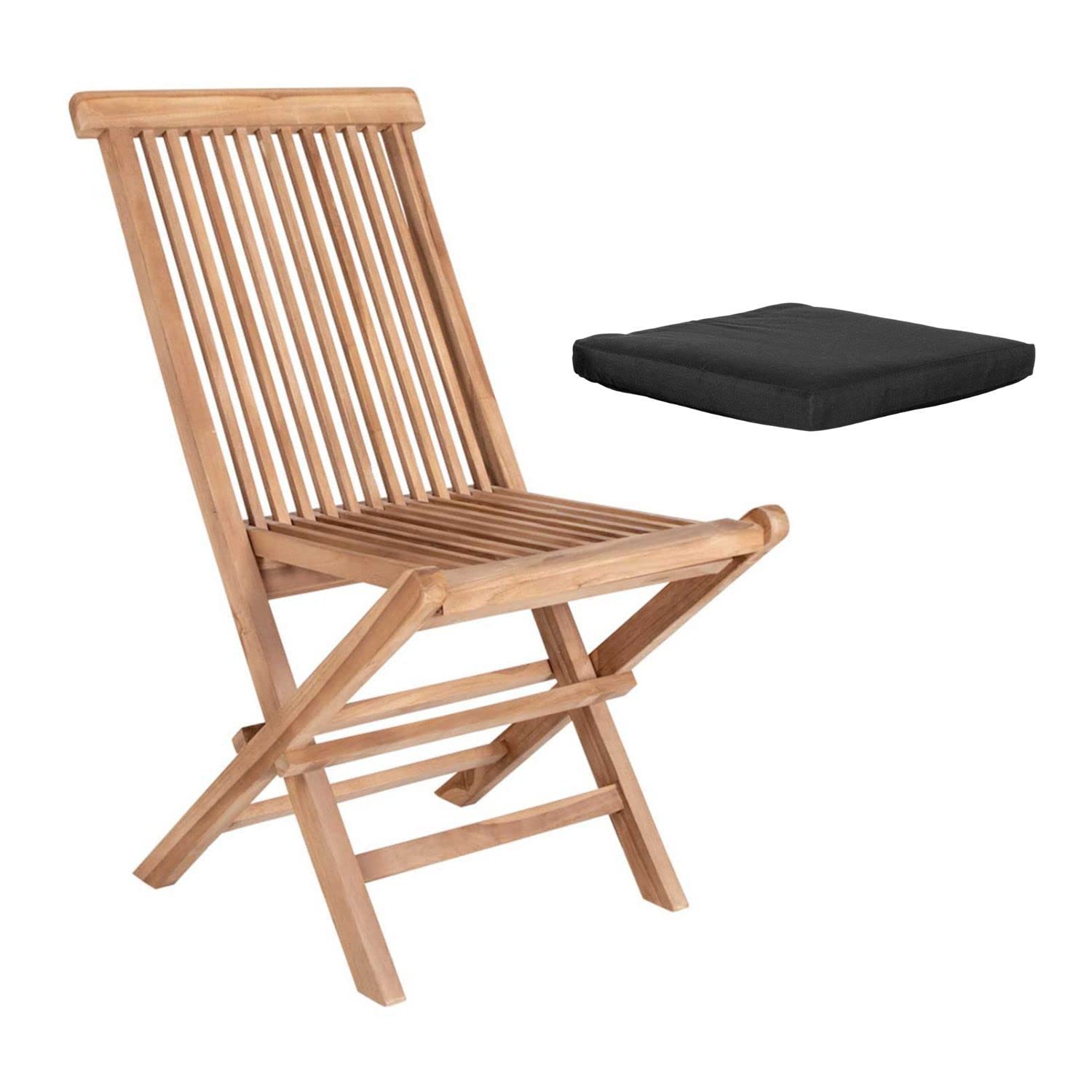2 chaises de jardin Toledo avec coussin fauteuil repas extérieur meuble terrasse