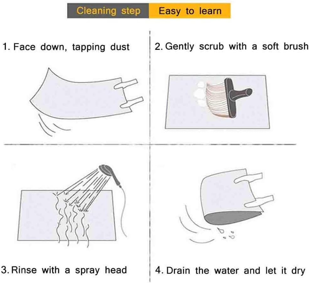 洗えるキッチンラグ、ベッドルーム廊下のための3Dアニマル柄すべり止めフロアマットロングストリップドアマットポリエステル抗疲労ランナー