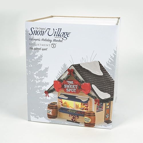 Miniatura 6 de Department 56 Ceramic Snow Village The Sweet Spot Lit House, 5.43 pulgadas