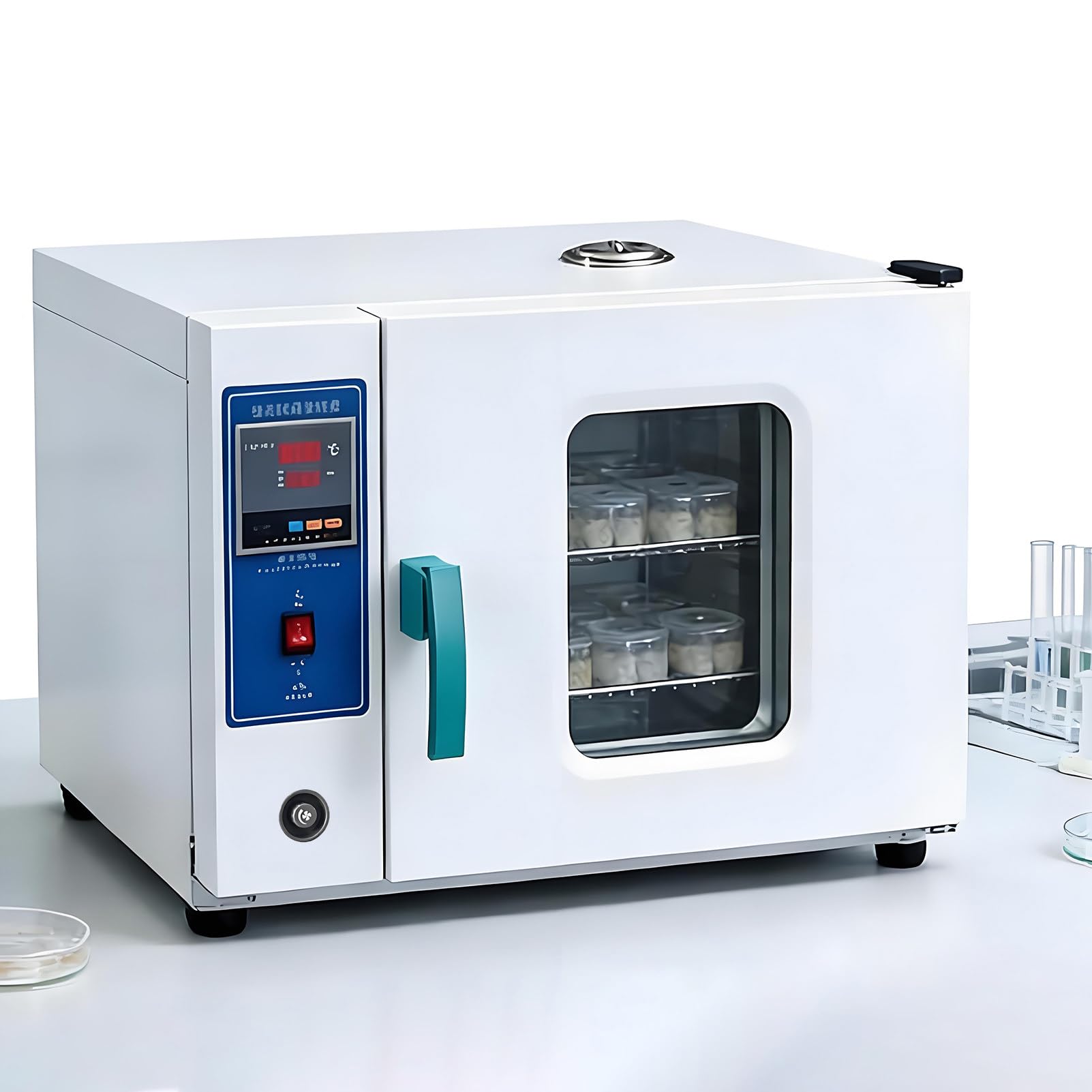 Forno di Essiccazione sotto Vuoto da Laboratorio, Forno di Essiccazione a Convezione Forzata Digitale Industriale, con Controllo della Temperatura, Ventola Regolabile 43L