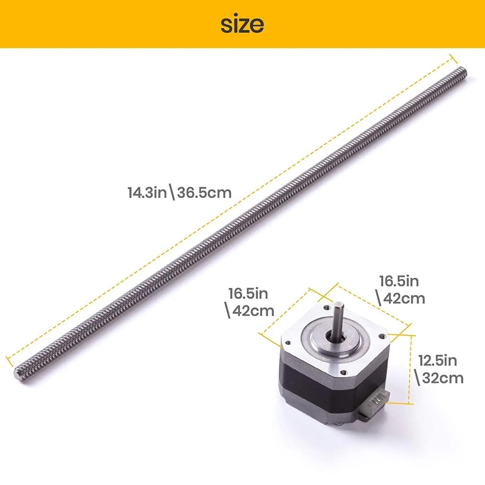 Dual-Z-Achsen-Upgrade-Kit Für Ender 3/3 Pro/V2 - Mit Leitspindelmotoren, Chromstahl, Für Höhere Druckgeschwindigkeit & Bessere Druckqualität, Einfach Zu Installieren