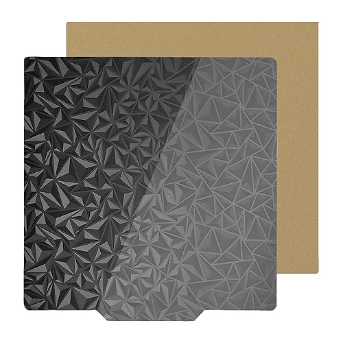 HzdaDeve PEI PEO Hoja de 330X330MM Placa de construcción de cama calefactada de acero con resorte Plataforma flexible de un lado texturizado un lado