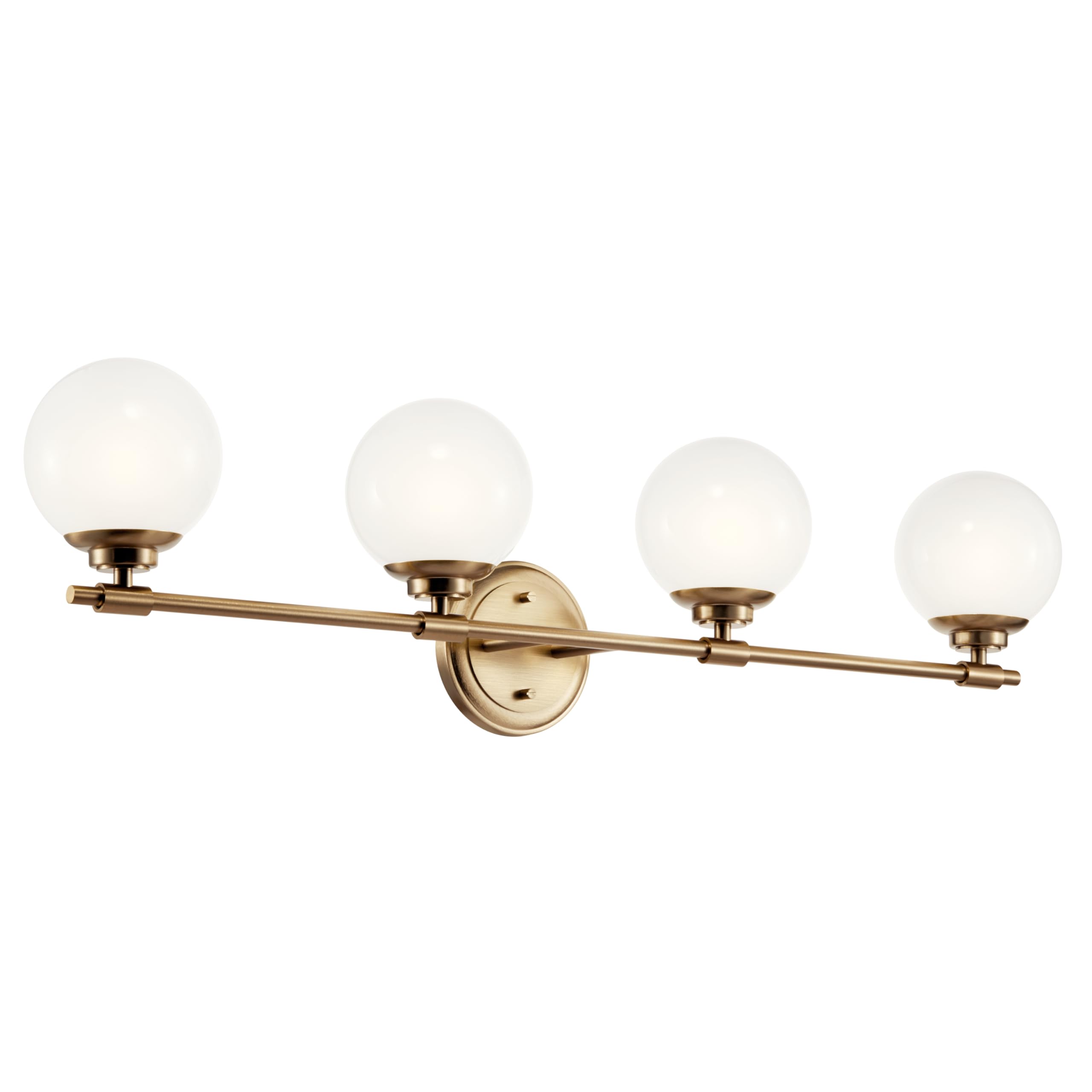 Kichler Benno 4-Light Bathroom Vanity Light, Champagne Bronze