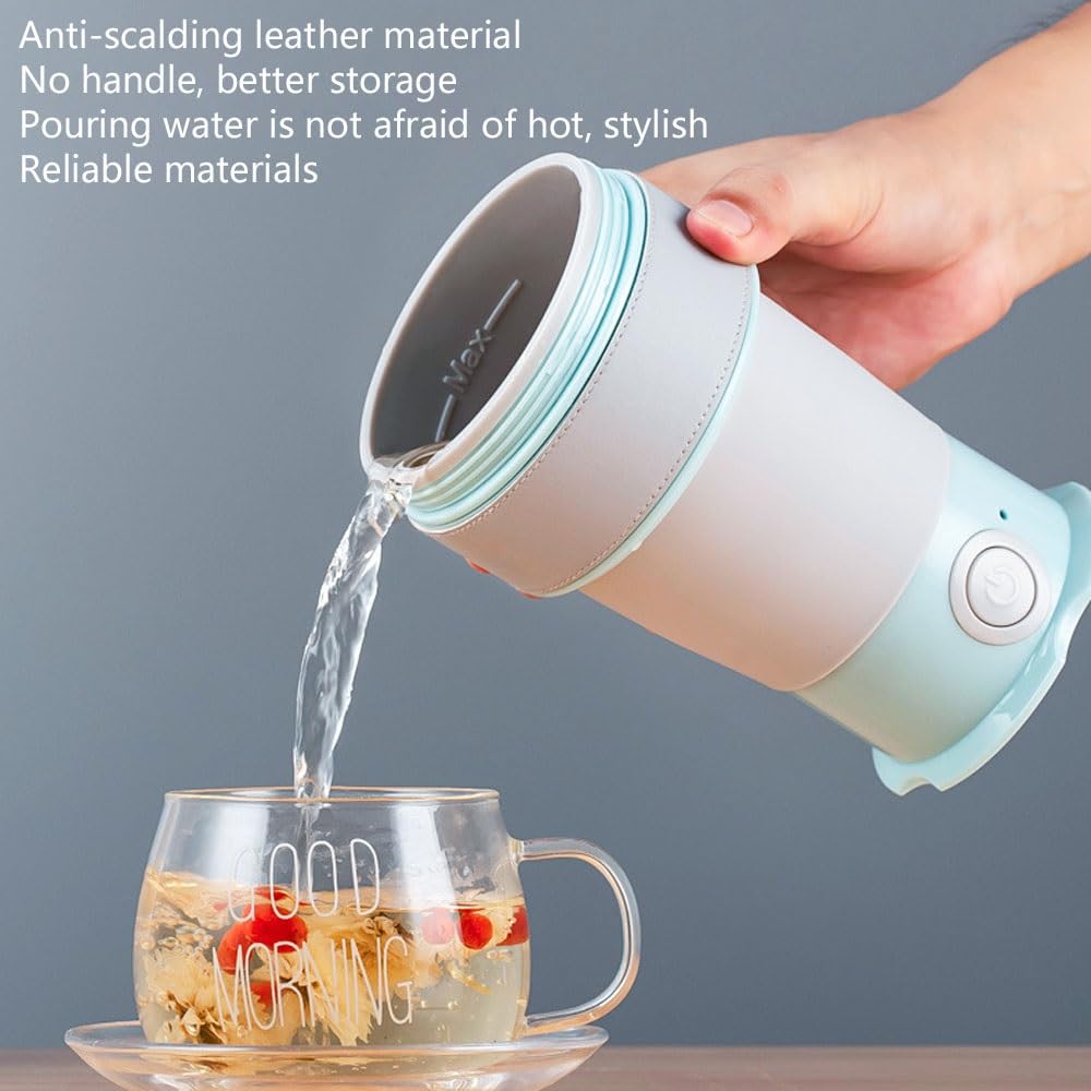 PAHION 450ML Bollitore Elettrico da Viaggio Pieghevole Portatile Pieghevole Bollitore in Silicone Alimentare Senza BPA Acqua Bollente Veloce Bollitore da Viaggio in Campeggio All'aperto