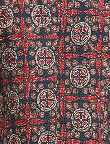 Image of BIBA Women Art Silk Straight Printed Jacket