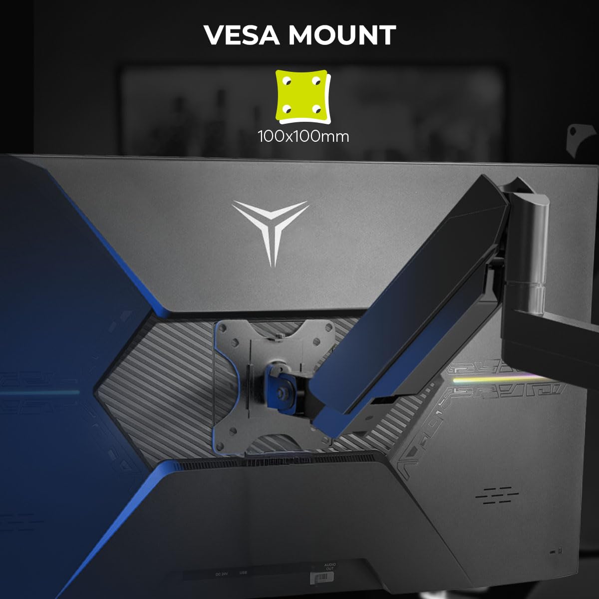 YEYIAN Monitor Plano Gaming 32” 4K UHD HDR | 3840x2160 | IPS | View 178° | 1000:1 | 60 Hz | 16:9 | 1 Billon Colores | Respuesta 4 ms | NVIDIA G-Sync AMD FreeSync | Altavoces | VESA | DP/HDMI/USB