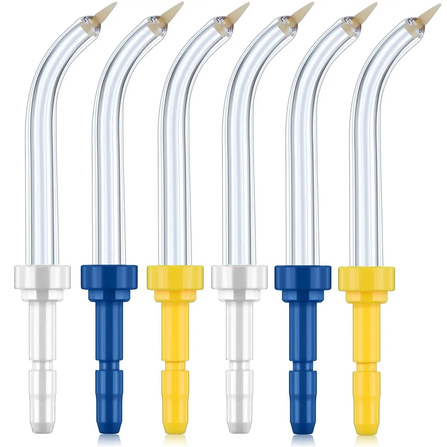Flosser Replacement Tips for Waterpik Periodontal Tips Dental Water Flosser Tips Replacement Tips for Waterpik Water Flossers (Like WP-100) and Other Brand Oral Irrigators(6 Pieces)