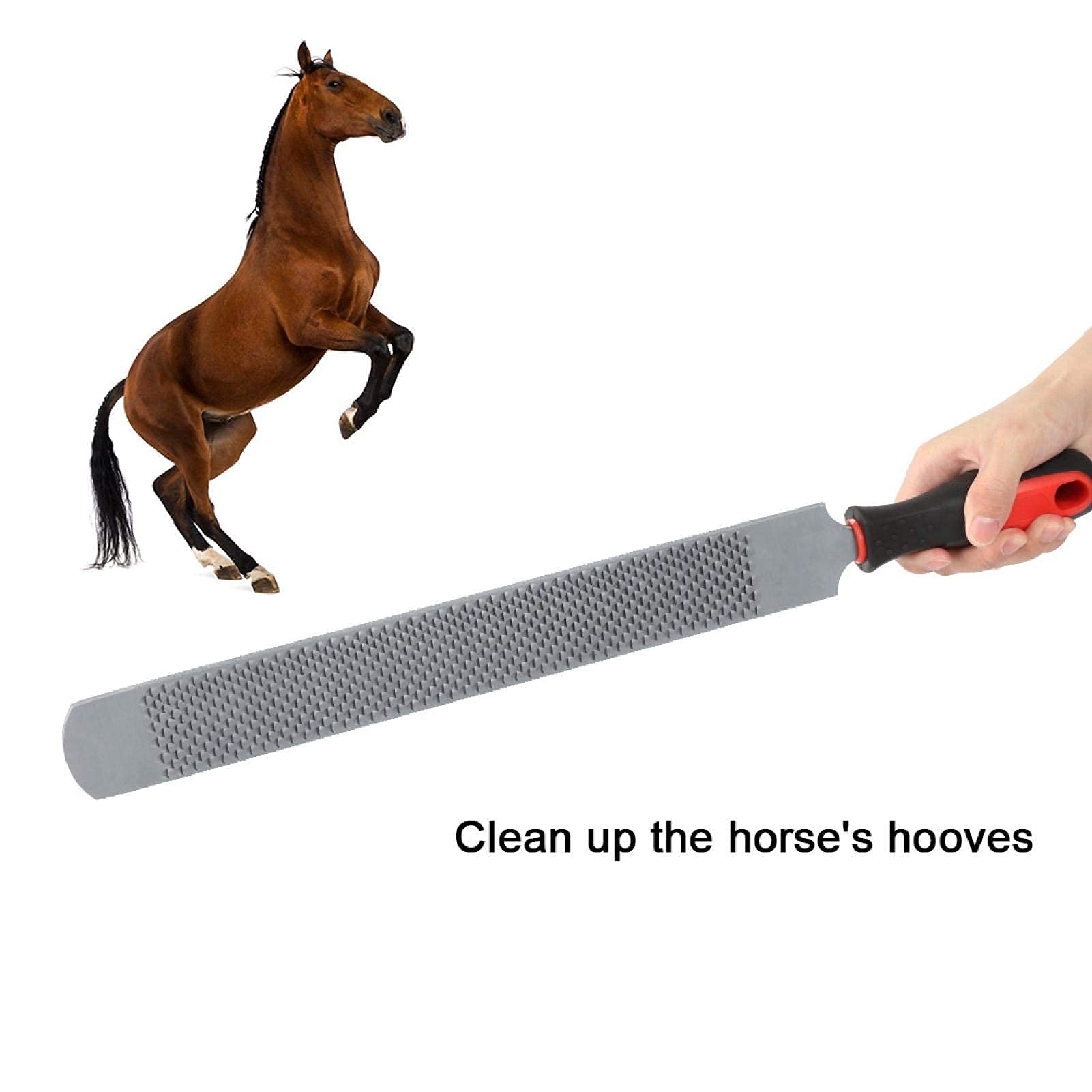 Coltello Raspa Attrezzi per Zoccolo,47CM Zoccolo per Cavallo Zoccoli Maniscalco per Cavalli Raspa Professionale per Zoccoli Trim Zoccoli di Cavallo