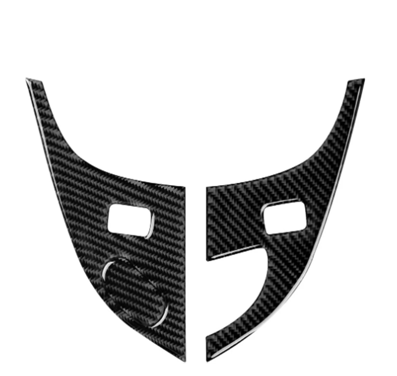 Autocollant serrure Corvette C6 garniture anti-rayure look carbone noir