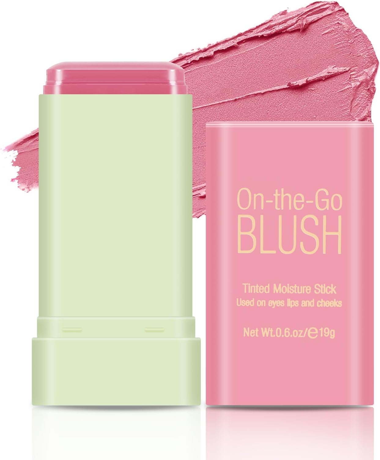 Boobe Cheek Color Multi-Purpose Makeup Cheek Sticks, Water Resistant, Long Lasting, Colored Solid Moisturizer Sticks for Eyes, Lips, Cheeks, Soft, Fine Hair, Blends Perfectly on Skin