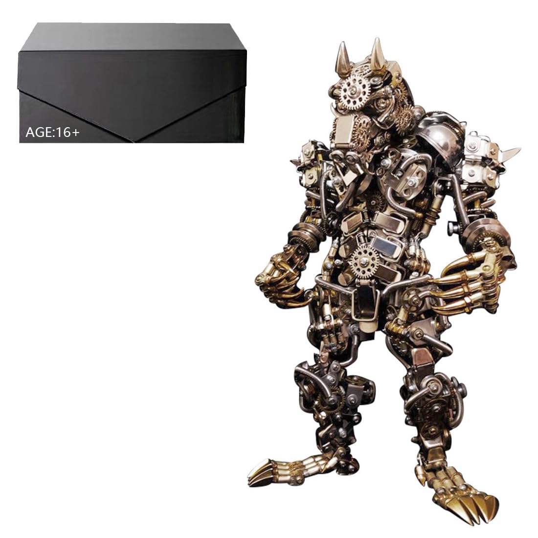 3D Metall Puzzle Erwachsene, 3D Metall Puzzle Werwolf Modell, DIY Mechanische Steampunk Werwolf, Surreale Mechanische Tiere, Desktop Deko, 2000+ Teile