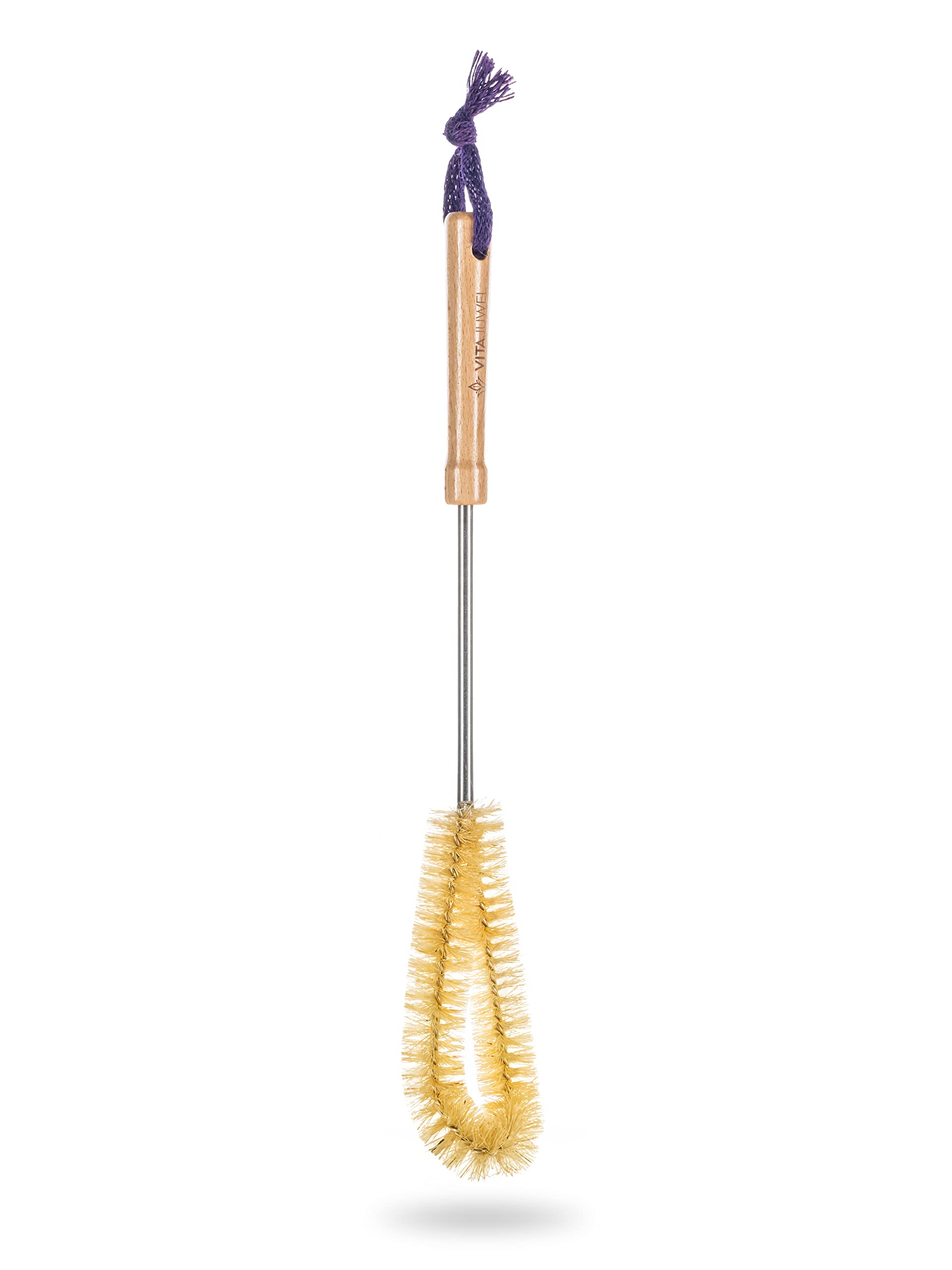 VitaJuwelCarafe and Vase Cleaning Brush (Plastic Free, Vegan)
