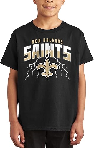 Miniatura 20 de Junk Food Camiseta para niños estándar x NFL Team Lightning con licencia oficial para niños