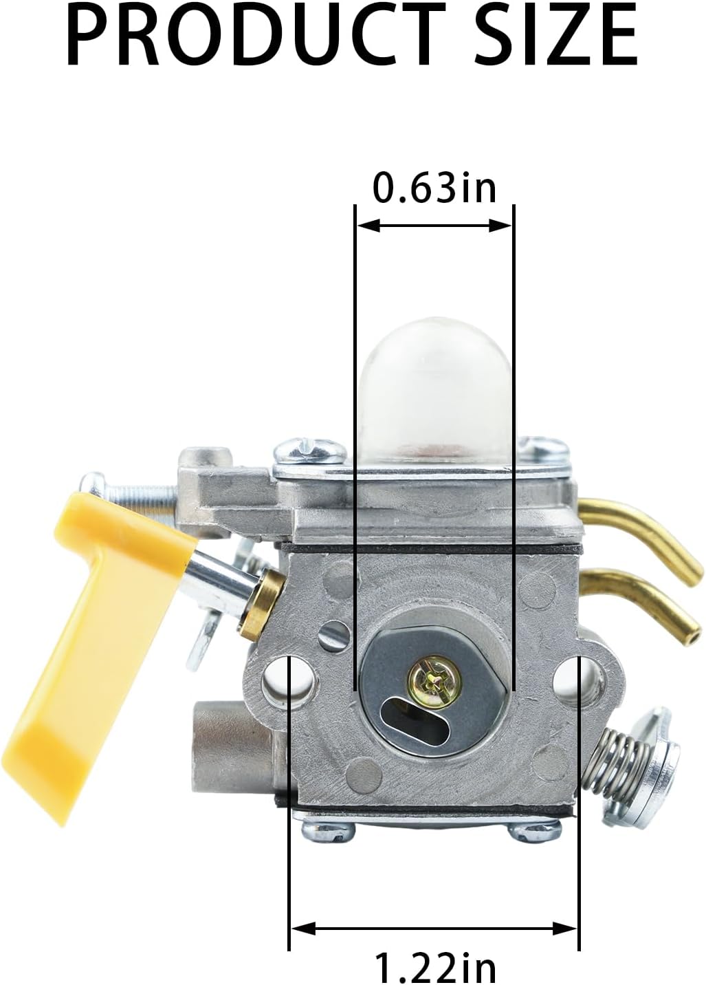 308054043 CS26 SS26 Carburetor for Ryobi SS30 CS30 EX26 BC30 TP30 SX135; for Homelite SS30 CS30 BC30 26cc 30cc; Replaces 308054013 309368003 308054077 C1U-H60 Trimmer & Leaf Blower Parts