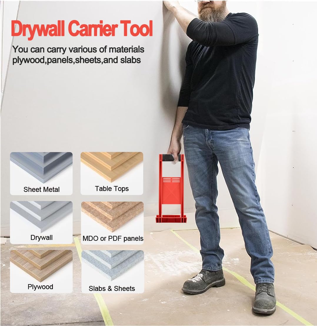 Drywall Carrier - Heavy Duty Panel Tool -6