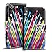 Produktbild Conie PW38758 Print Wallet Kompatibel mit Sony Xperia M5, Motiv Klapphülle mit HD Druck Muster Etui für Xperia M5 Hülle Motiv Rainbow Star