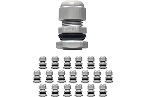 MGI SpeedWare Cord Grips - 1/2" NPT Nylon Cable Glands (20-Pack)