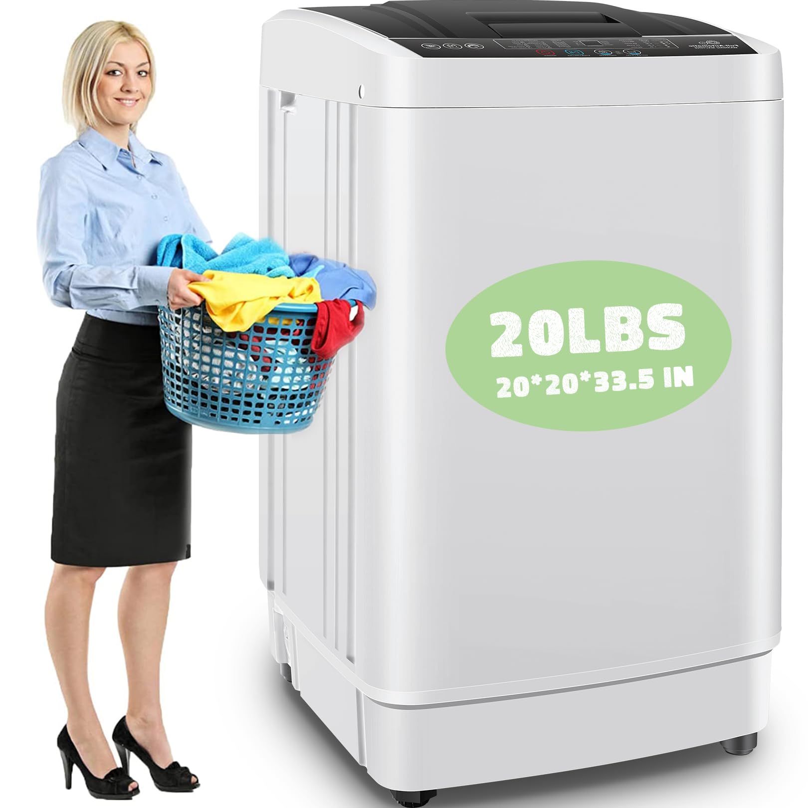 Amazon.com: Nictemaw Portable Washing Machine with Drain Pump