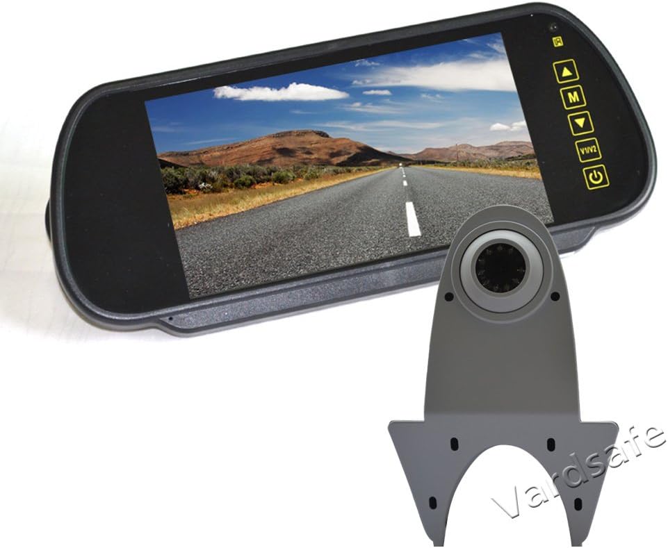Vardsafe White Rear View Backup Camera + Clipon Mirror Monitor for MB Sprinter