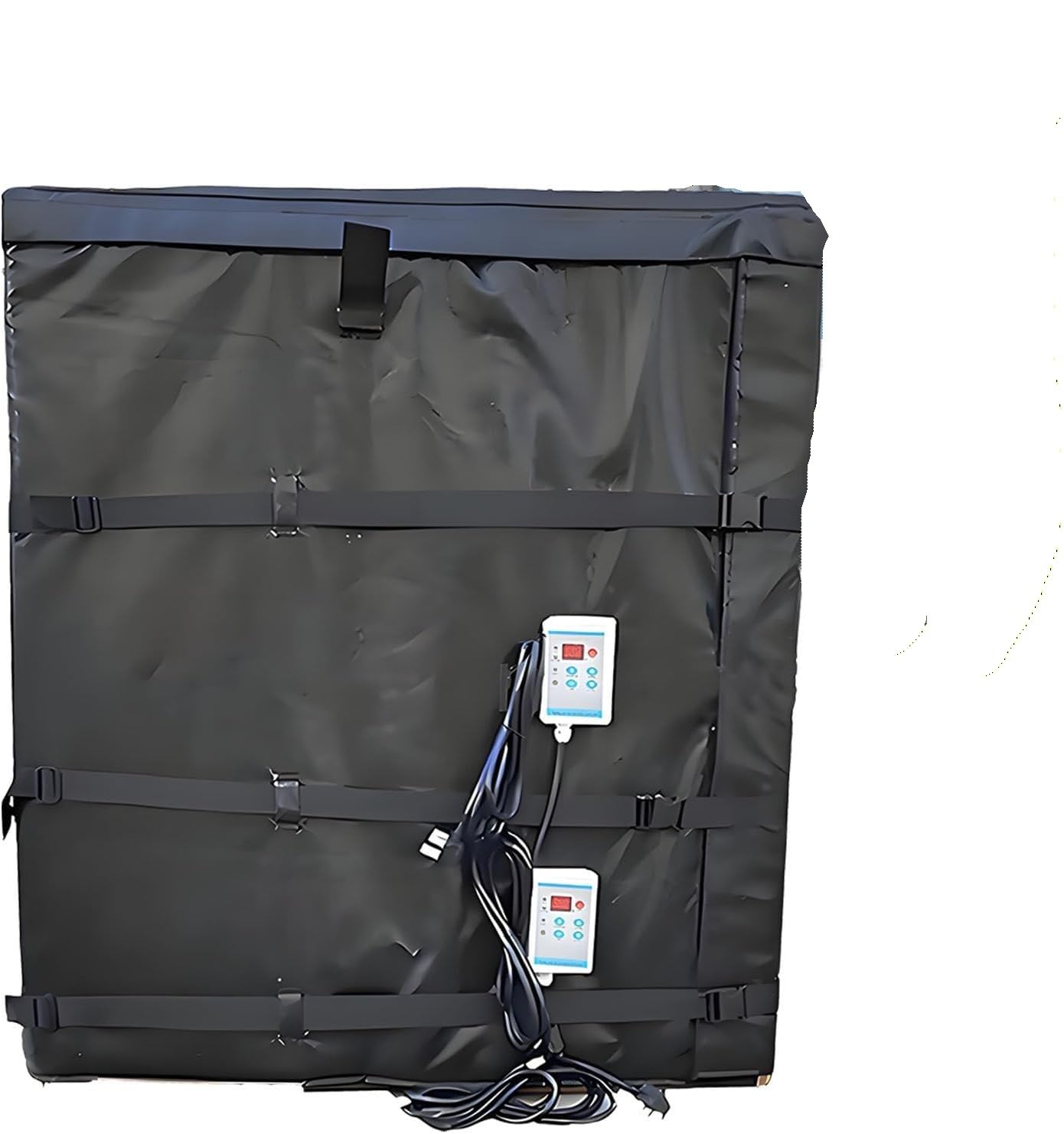 Przemysłowy podgrzewacz beczki na olej z termostatem do koca grzewczego IBC Tote 200L/1000L, 1 szt.(Black,275gal/1000L150°C)