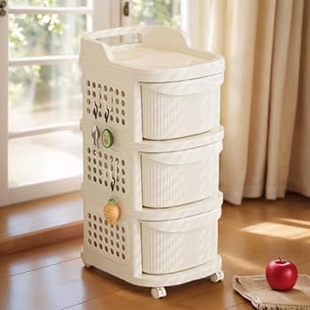 【美品】キャスター付きワゴン ラック チェスト 棚 引き出し 小物収納 マルチウッドサイドキャスター付き収納ワゴン 通販【ニッセン】