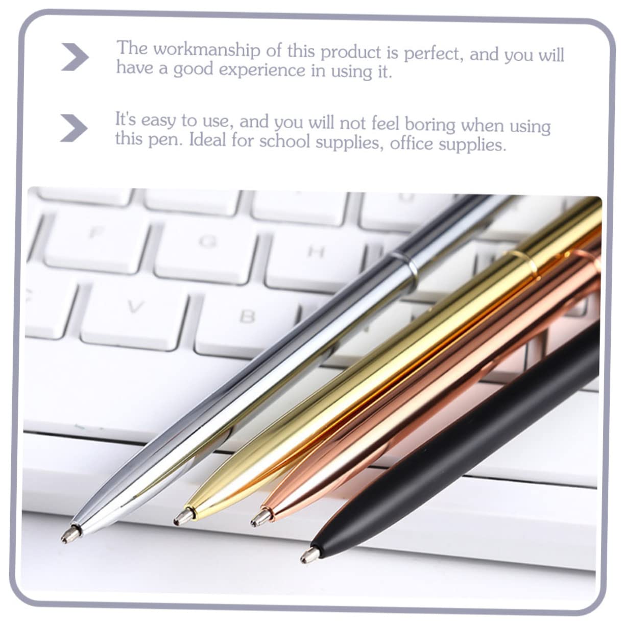 Lurrose Lot De 4 Stylos À Bille De Noël Multifonctions À Écriture Fluide Pour Étudiants Avec Poignée Ergonomique 8 Pièces X 4