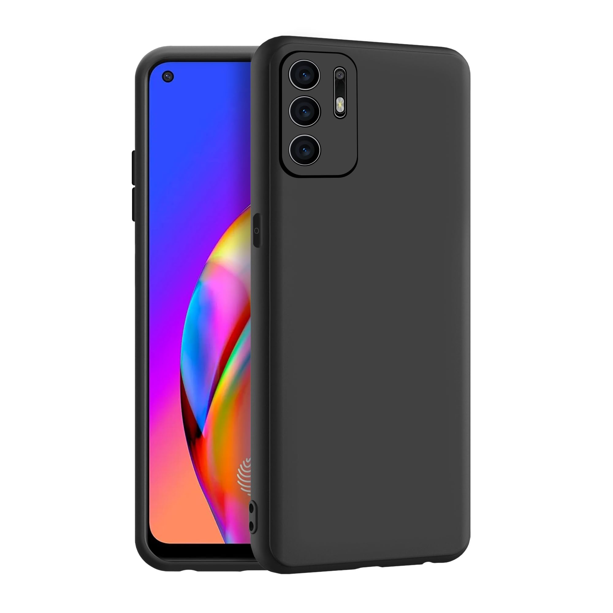 CEDO Oppo F19 Pro+ Plus Back Cover | Camera Bump Protection & Ultra Slim | Matte Soft Silicon Shock Proof Rubberised Back Case Cover (Black) (B091XR67XH) Amazon Price History, Amazon Price Tracker