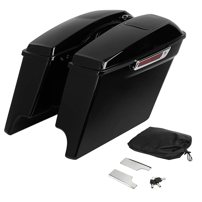 Buy XMTMOTO 5" Stretched Saddlebag Speaker Lid Kit with Saddlebag Lid