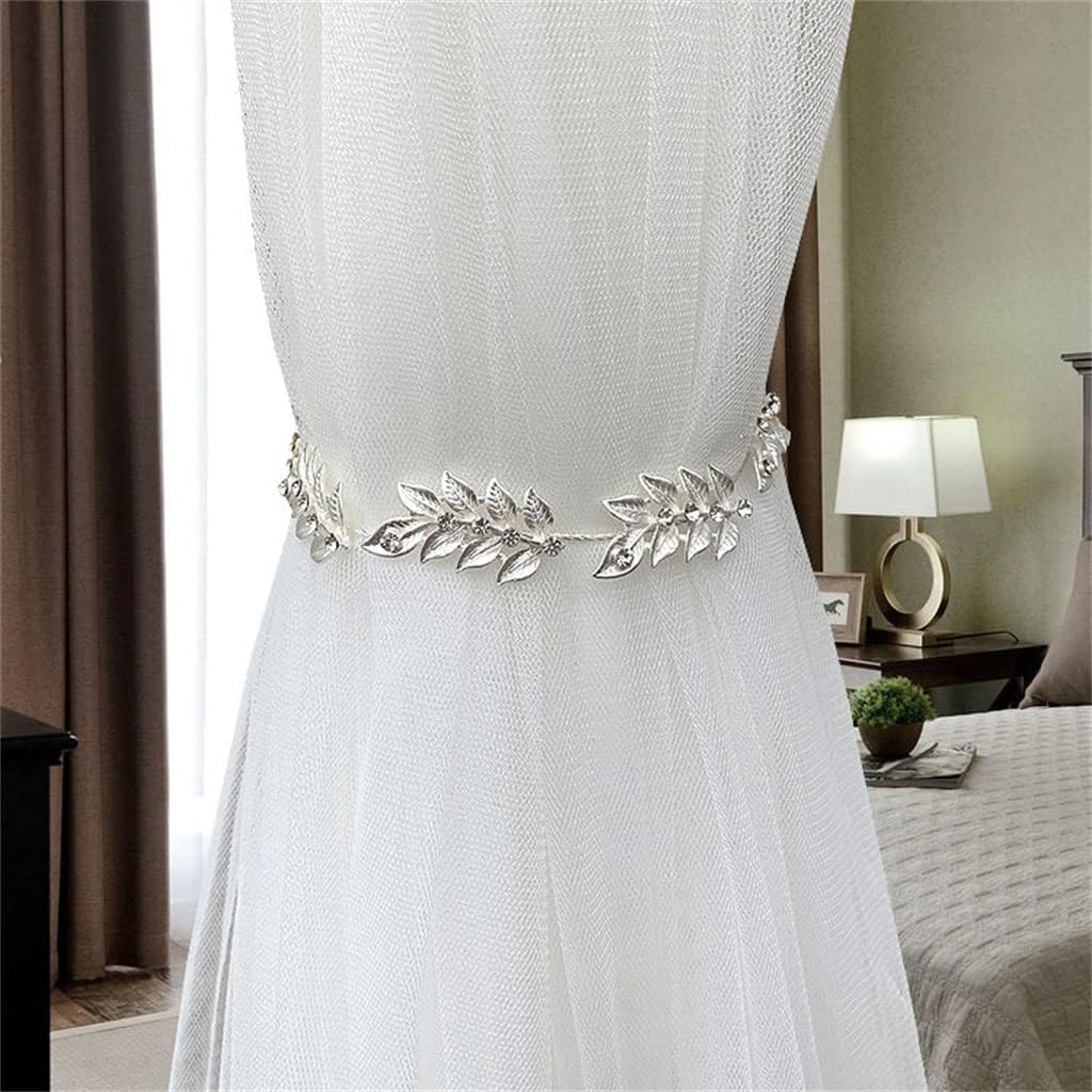 Home Decor Curtain Accessories Curtain Holder Room Accessories Curtain Tie Grid Curtain Buckle Curtain Tie,A