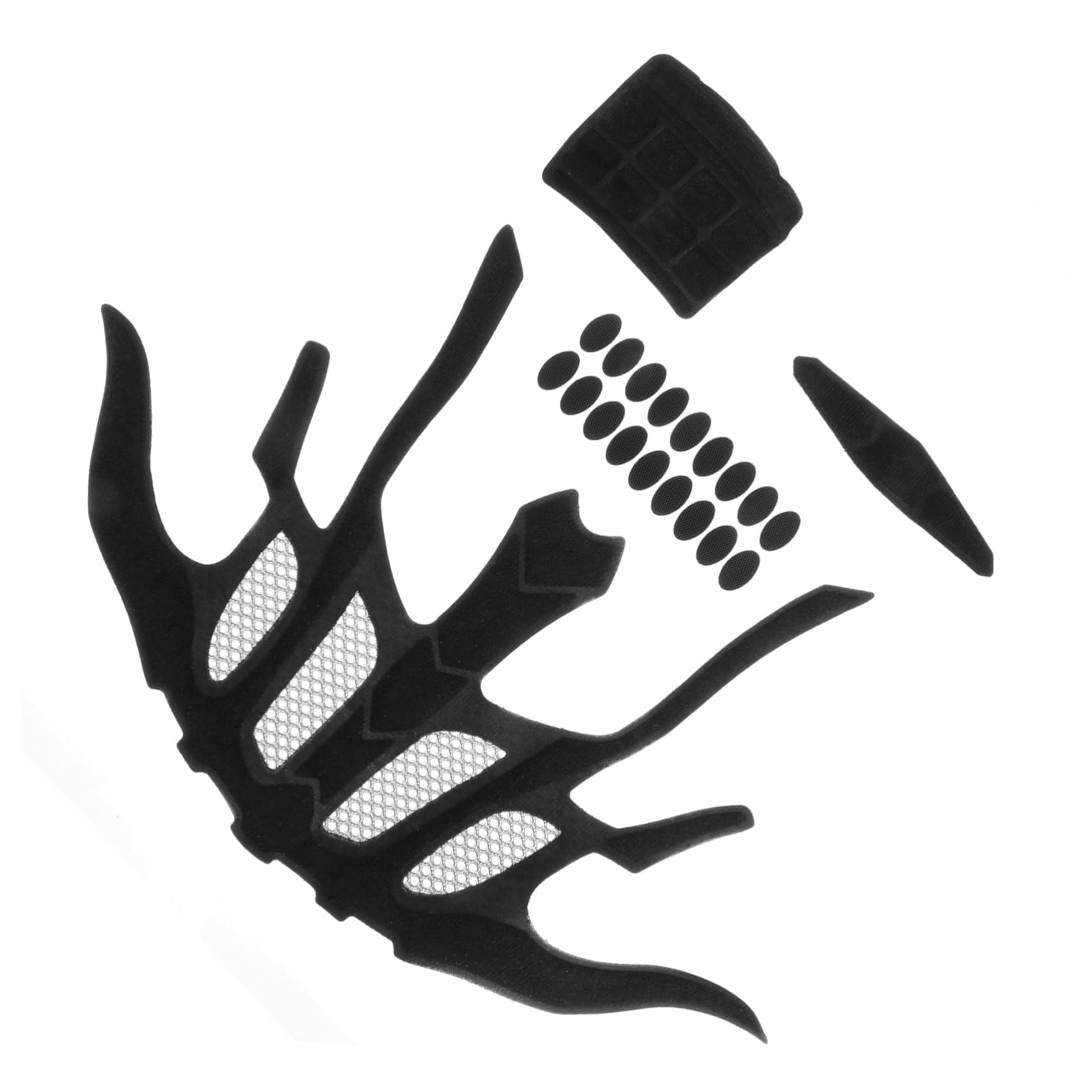 BCOATH 1set Helmet Sponge Pads for Cycling Sweat Absorption Cushion Adhesive Dots Comfortable Riding Inner Liner for Safety Helmets Electric Motor Car Pads Included