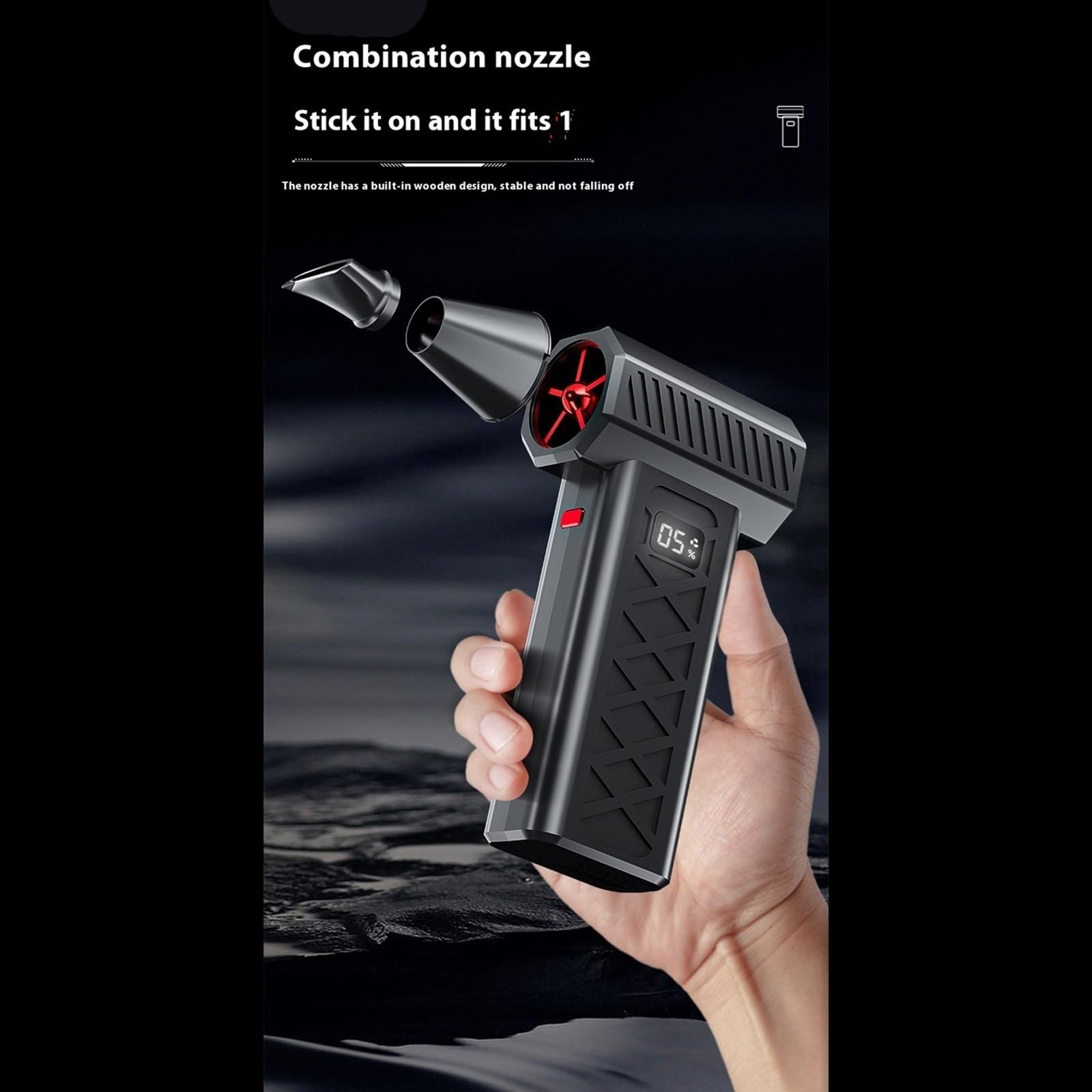 Souffleur Industriel Pratique avec Applications sur Plusieurs Surfaces et systèmes d ' éclairage