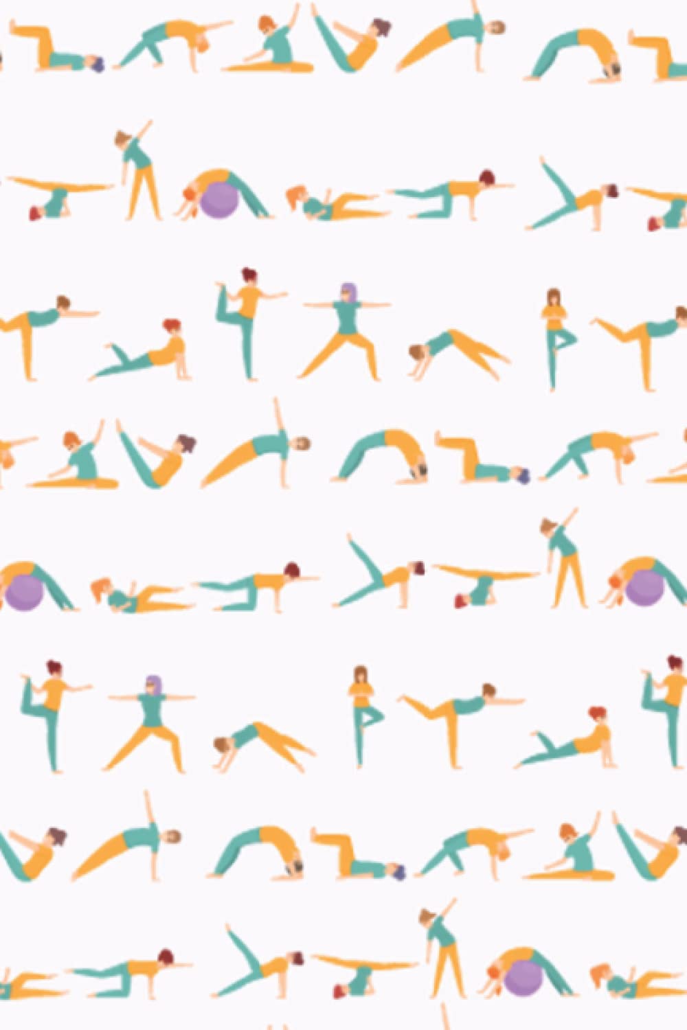 Pilates Composition Notebook: 120 Page College Ruled Lined Exercise Notebook 6"x9" White