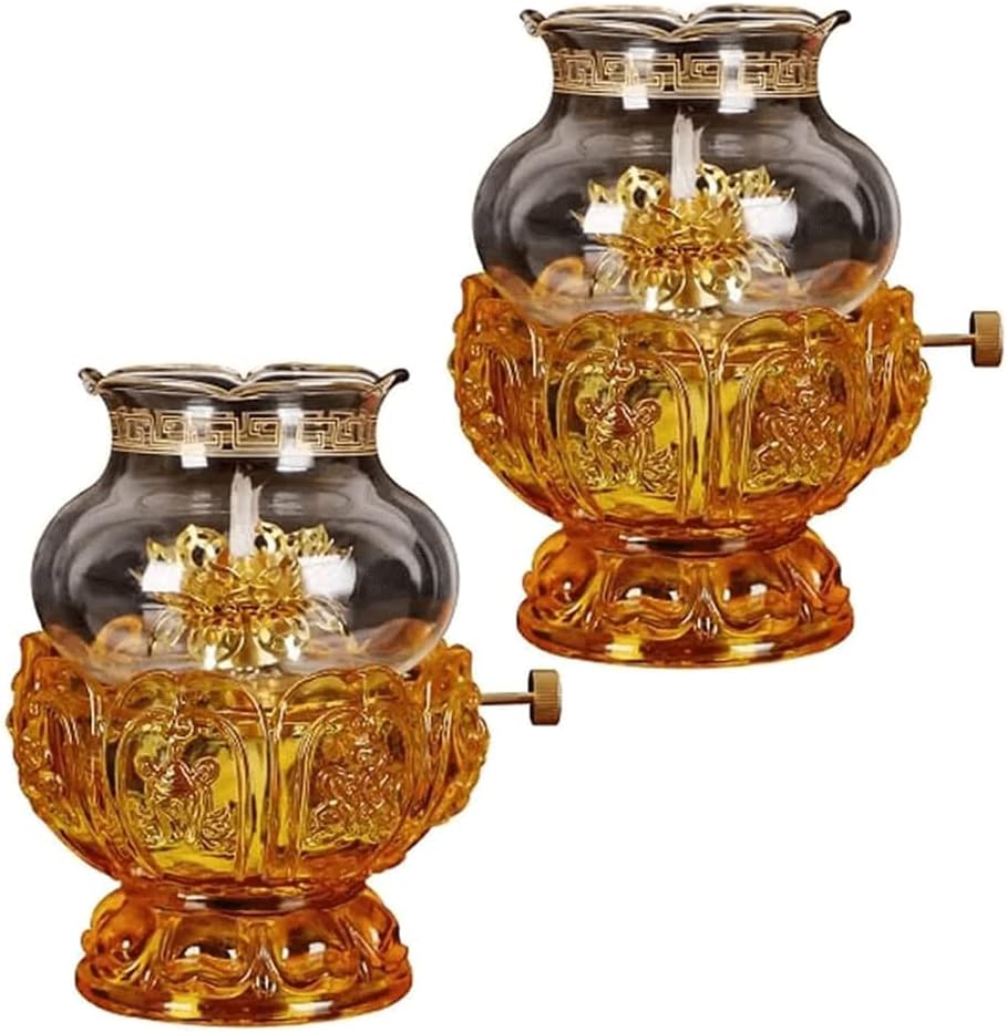 Vintage Kerosene Lamp Metal Glass Oil Lamps Hurricane Lamp Lotus Buddha Front Lamp Oil Lamp Lantern Classic Lantern