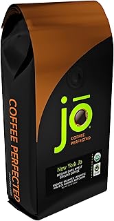 NEW YORK JO: 12 oz, Medium Dark Roast Organic Ground Coffee, Signature Blend, 100% Arabica Coffee, USDA Certified Organic, NON-GMO, Fair Trade Certified, Gluten Free, Gourmet Coffee from Jo Coffee®