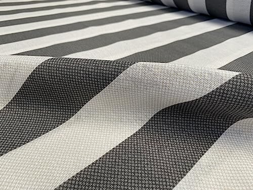 Honeycomb Marine Striped Fabric Home Decor Furnishing Stripe Curtain Upholstery Dressmaking Material 140cm Wide (Grey, 1 Metre) - Image 4