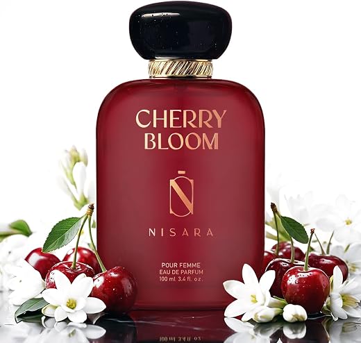 Nisara Cherry Bloom Gourmet Perfume For Woman 100 ml | Long Lasting Eau De Parfum | Fruity - Floral Fragrance With | Cherr...