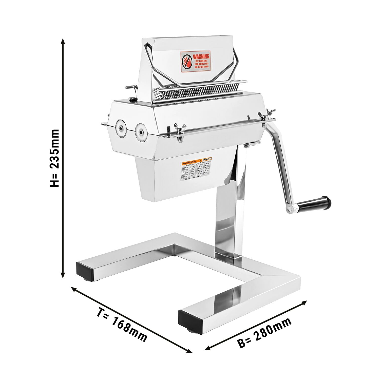 GGM Gastro | MFKHB27 | Manueller Fleischklopfer/Fleischmürber - max. Schnittbreite 125 mm
