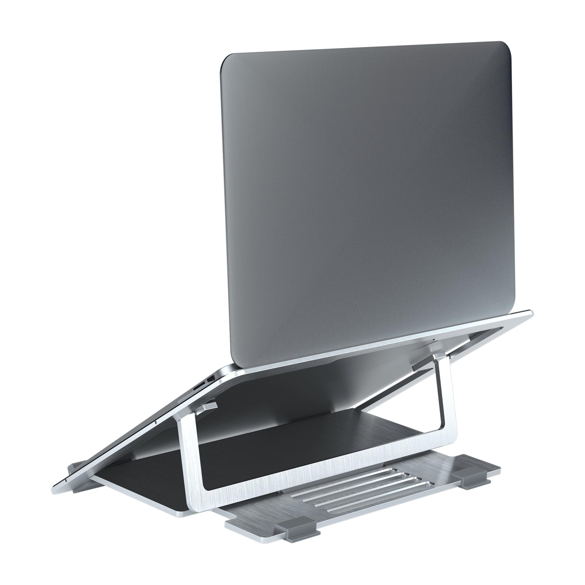 COOLER MASTER Ergostand Air Silver Support ventilé pour ordinateur portable inclinable jusqu à 15 (MNX SSEW NNNNN R1)