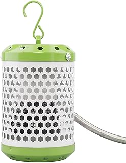 Reptile Heat Lamp Bulb Fixture - Ceramic Heat Emitter with Anti-Scald Lampshade Heater Guard Protector Covers (Small)