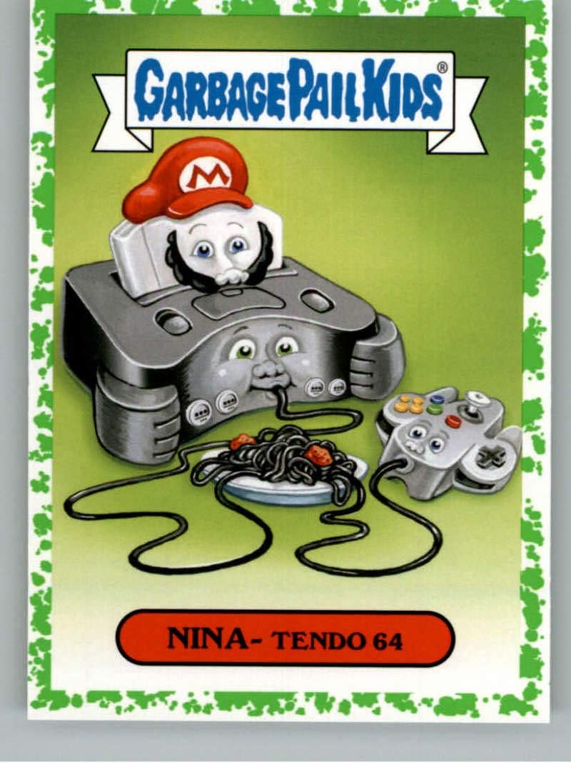 2019 Topps Garbage Pail Kids We Hate the '90s Video Games A-Names Puke #5 NINA- TENDO 64 Collectible (Super Ni Official Non-Sport Trading Card in NM or Better Conditon