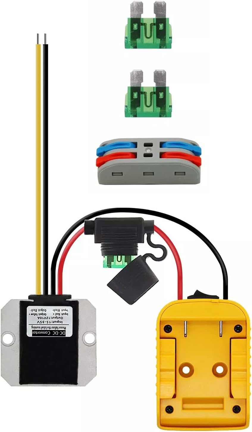 100W Battery Adapter 18-20V for DeWalt 20V Power Wheels Battery Accessory